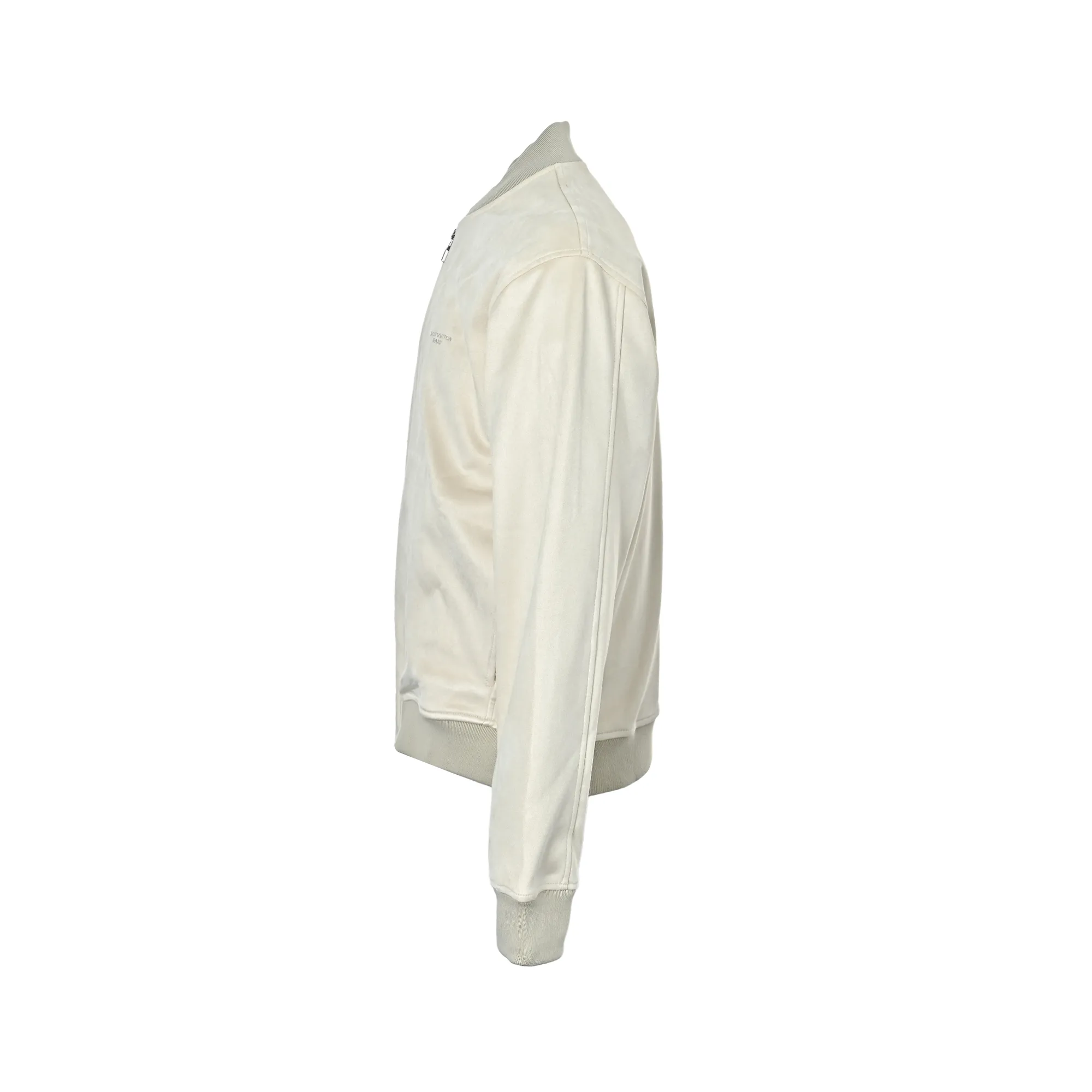 Louis Vuitton Suede Embroidered Logo Jacket Jacket